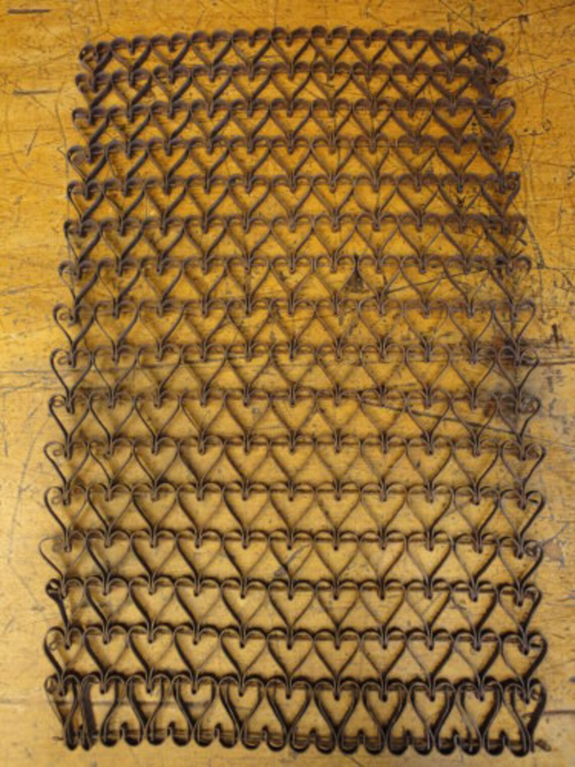 RESERVED Vintage Metal Heart Door Mat Antique Heart Door Mat Etsy