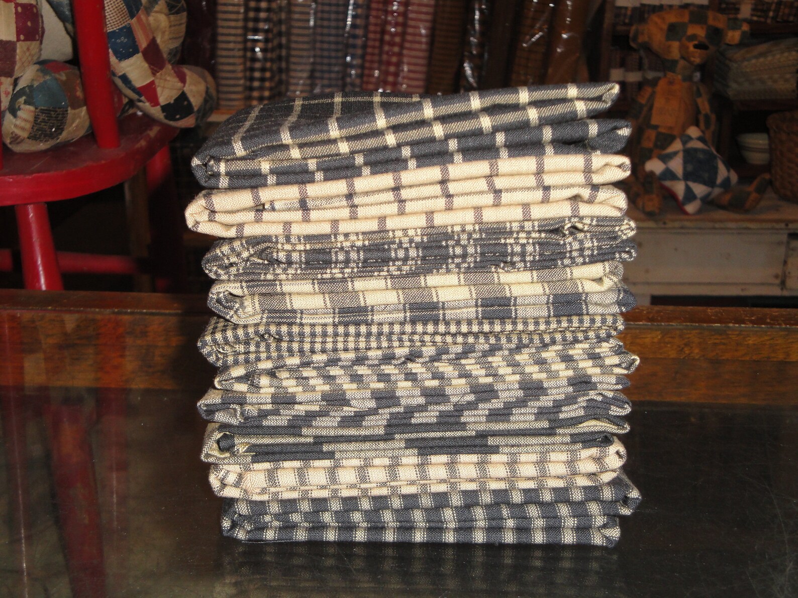 Black Tea Dye Woven Cotton Homespun Fabric Fat Quarter Bundle Etsy