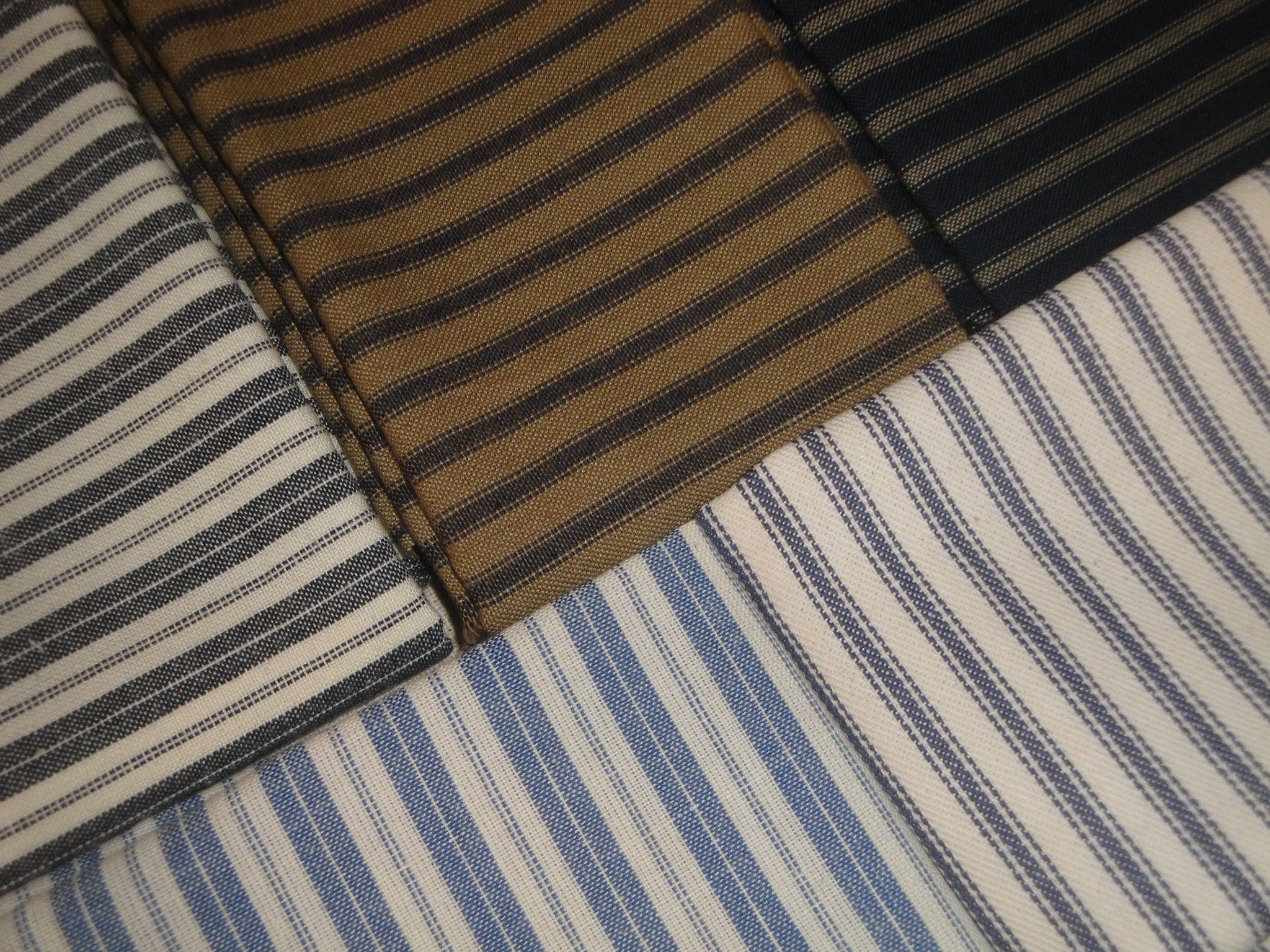 54 Blue Stripe Ticking Fabric - Per Yard [BL-TICK] - $5.49 :  , Burlap for Wedding and Special Events