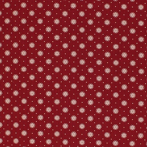 Red Remember When 1800s Civil War Cotton Shirting Fabric | Primitive Antique Vintage Look Quilt Apparel Home Decor Calico Fabric FAT QUARTER