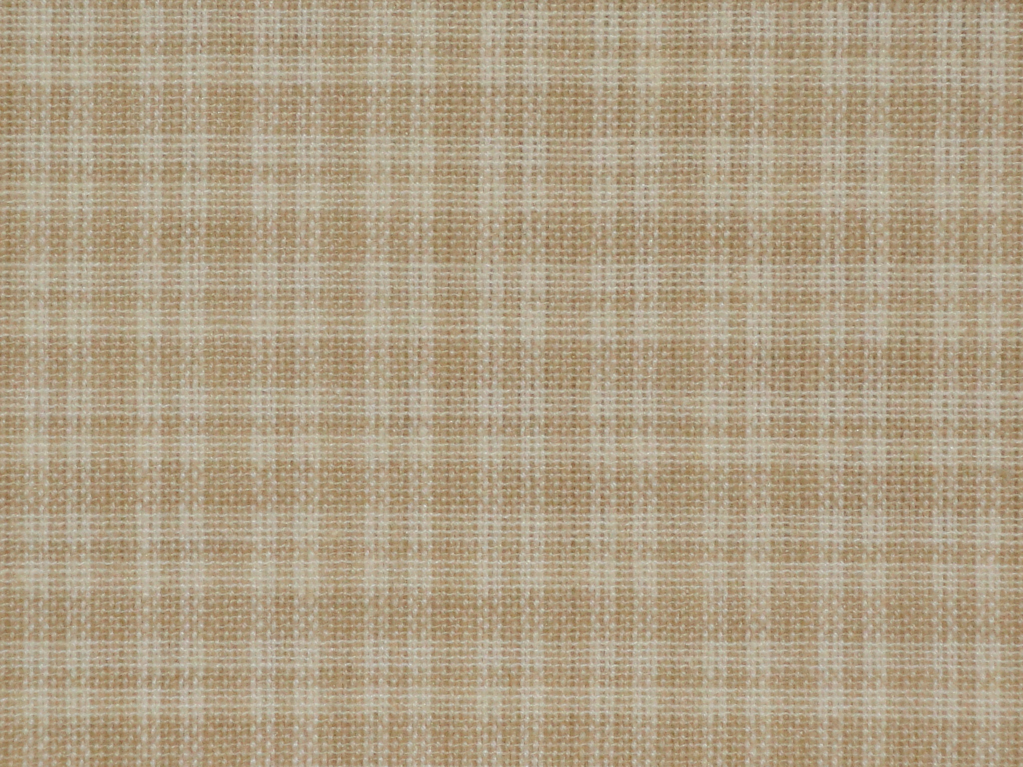 Dunroven House Wheat And Cream Plaid Homespun Fabric | Primitive Sewing Fabric | Cotton Quilt Doll Making Apparel Home Decor Fabric