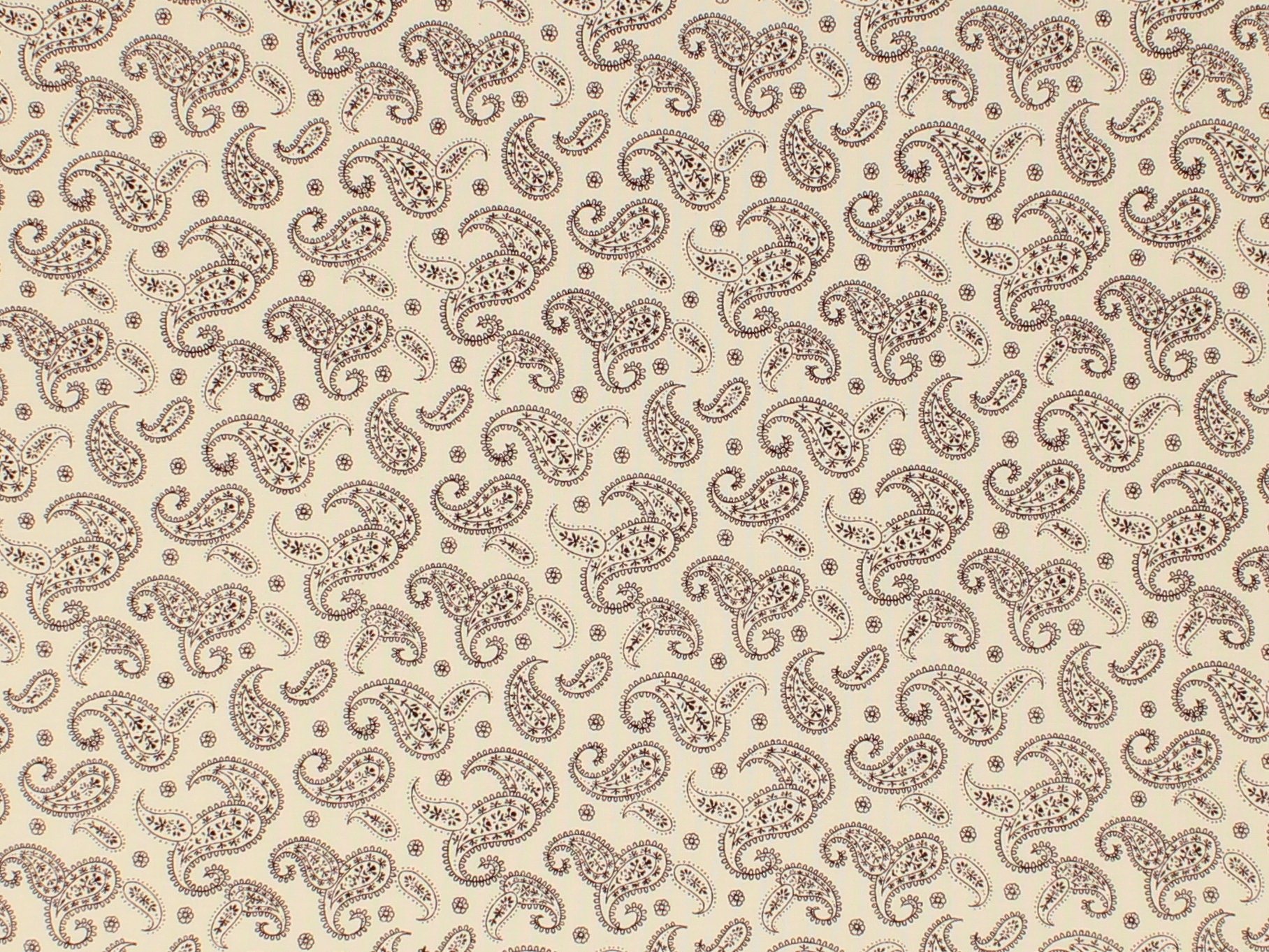 Remember When Civil War Reproduction Brown Cotton Sewing Fabric With Small  Flower Design - Kittredge Mercantile