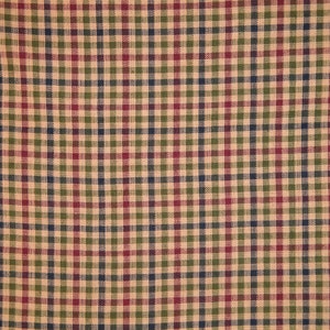 Check Fabric Homespun Fabric Cotton Fabric Home Decor Fabric Navy Olive Wine And Tea Dye Medium Check Woven Fabric image 3