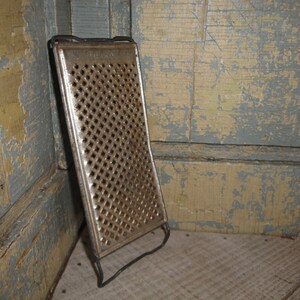 Old Primitive Vintage Antique Rustic Metal Reika Grater | Country Cabin Cottage Farmhouse Kitchen Collectible