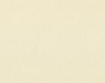 Dunroven House Cream H700 Solid Color Woven Cotton Homespun Fabric | Sewing Crafting Doll Making Quilt Apparel Wreath Home Decor Fabric