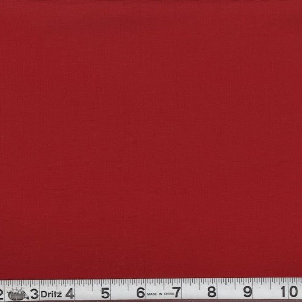 Blood Red Solid Color 100% Combed Cotton Fabric *  Holiday Christmas Valentine Quilt Apparel Doll Making Home Decor Sewing Fabric