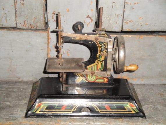 Old Antique Vintage Casige Germany Deco Childs Hand Crank Toy