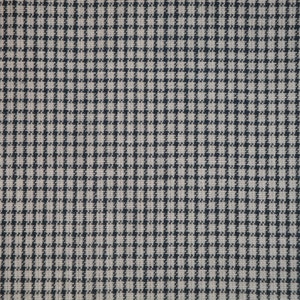 Blue And White Windowpane Plaid Material | Primitive Plaid Homespun Material | Homespun Plaid Woven Cotton Sewing Material | FAT QUARTER