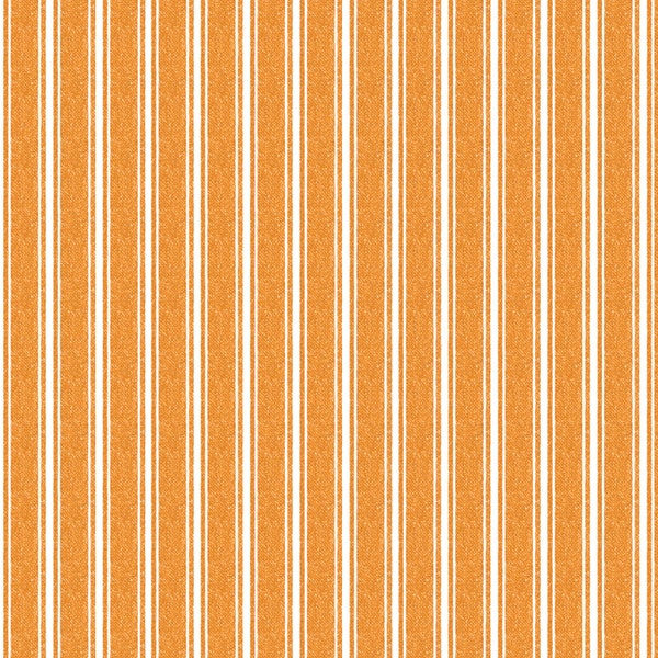 Riley Blake Designs Queen Of We'en Orange Stripe Fabric | Quilt Weight Apparell Doll Making Wreath Garland Crafts Home Decor Sewing Fabric
