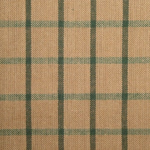 Tea Dye And Green Window Pane Plaid Homespun Fabric | Home Decor Quilt  Doll Making  Appparel DIY Sewing Fabric | Woven Cotton Fabric