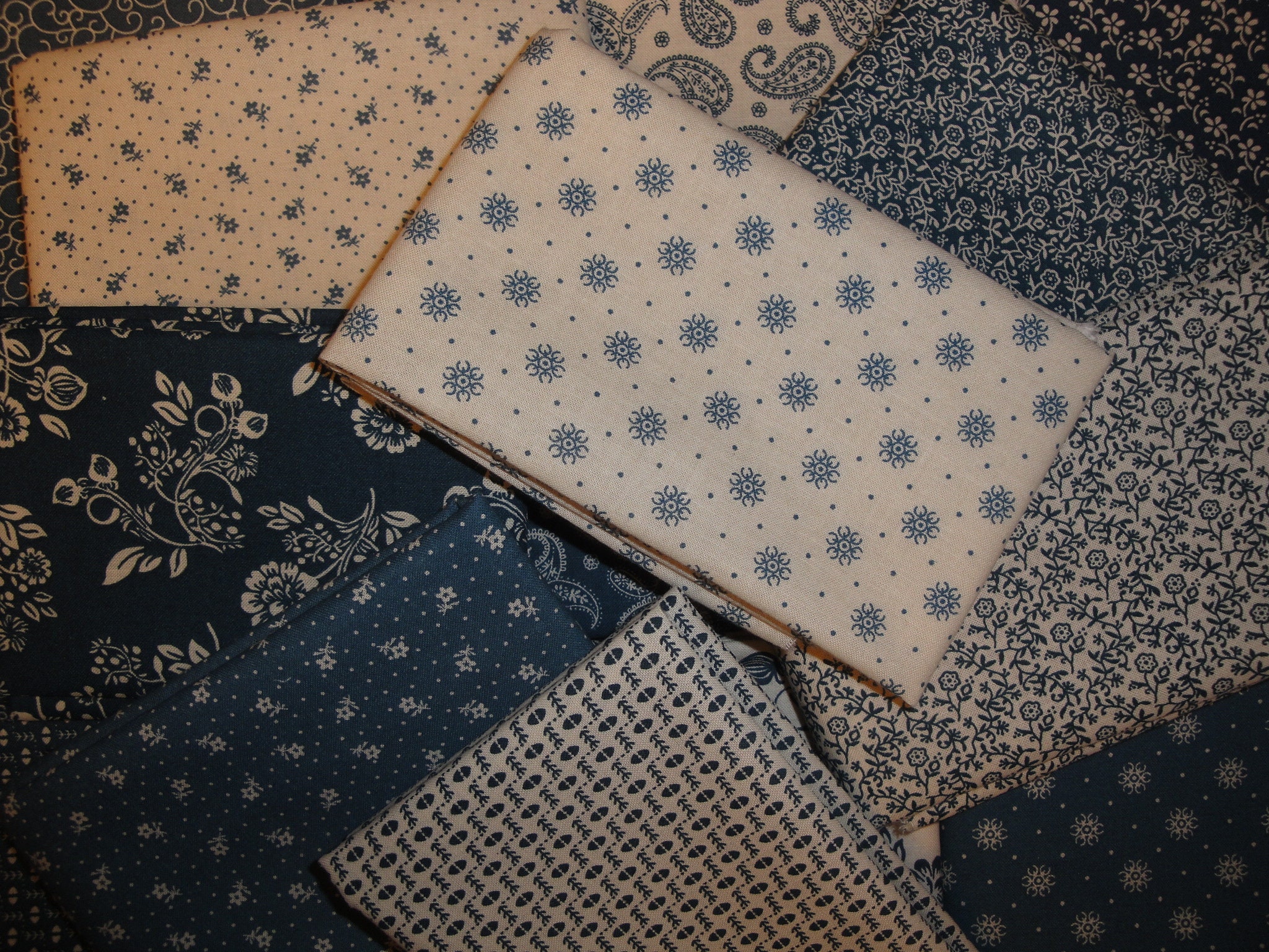 Remember When Civil War Reproduction Blue Cotton Sewing Fabric With Small  Flower Design - Kittredge Mercantile