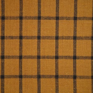Dunroven House Spice And Black Woven Window Pane Plaid Homespun Fabric * Primitive Fall Cotton Quilt Home Decor Apparel Sewing Fabric