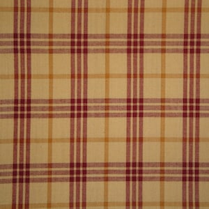 Bentley Large Plaid Red Homespun Fabric |  Farmhouse Cottage Cabin Home Decor Quilt Apparel Craft DIY Cotton Sewing Fabric FAT QUARTER