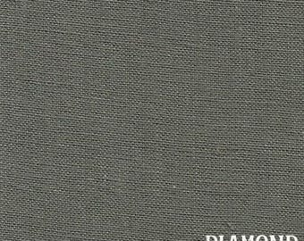Diamond Textiles Picket Fence Collection Grey Homespun Fabric | Farmhouse Country Cottage Cabin Quilt Apparel Craft Doll Making Fabric