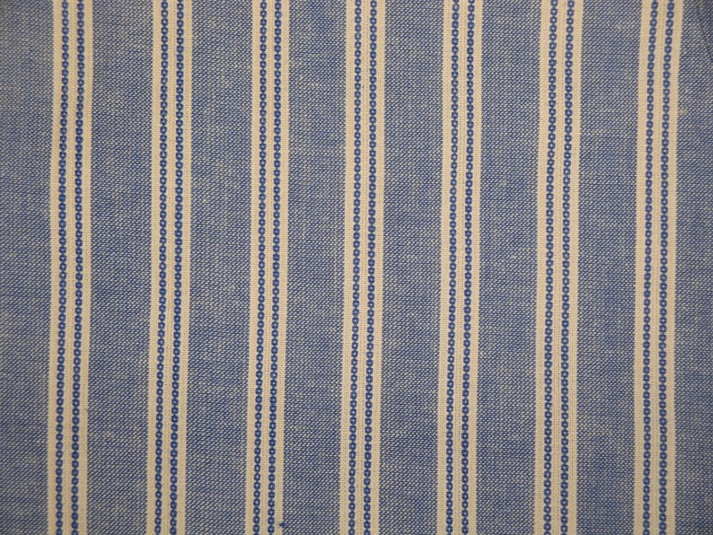 Diamond Textiles Blue Americana Stripe Homespun Fabric Primitive Farmhouse Country Cottage Cabin Home Decor Quilt Apparel Fabric image 1