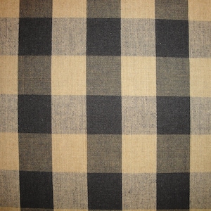 Dunroven House Black Buffalo Check Homespun Fabric | Farmhouse Cabin Rustic Check Fabric | Cotton  Apparel Bedding Curtain Home Decor Fabric