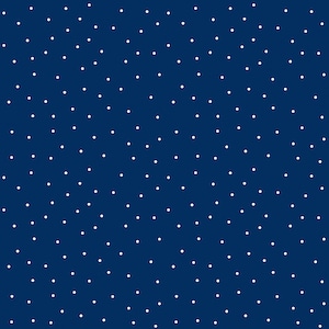 Maywood Studio Kimberbell Basics Blue White Scattered Small Polka Cotton Fabric | Quilt Apparel Doll Making Home Decor Fabric FAT QUARTER