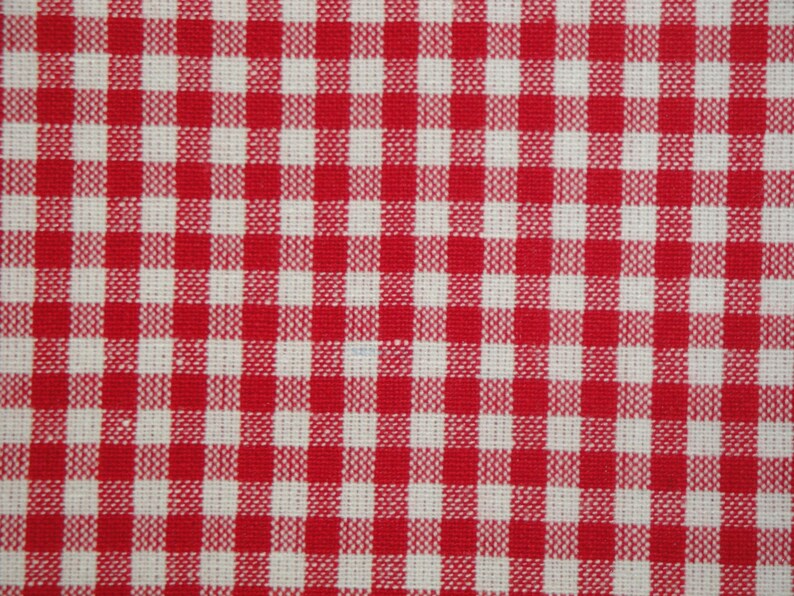 Diamond Textiles Providence Red White 1/8 Check Fabric | Farmhouse Country Cottage Cabin Home Decor Quilt Apparel Doll Making Sewing Fabric immagine 5