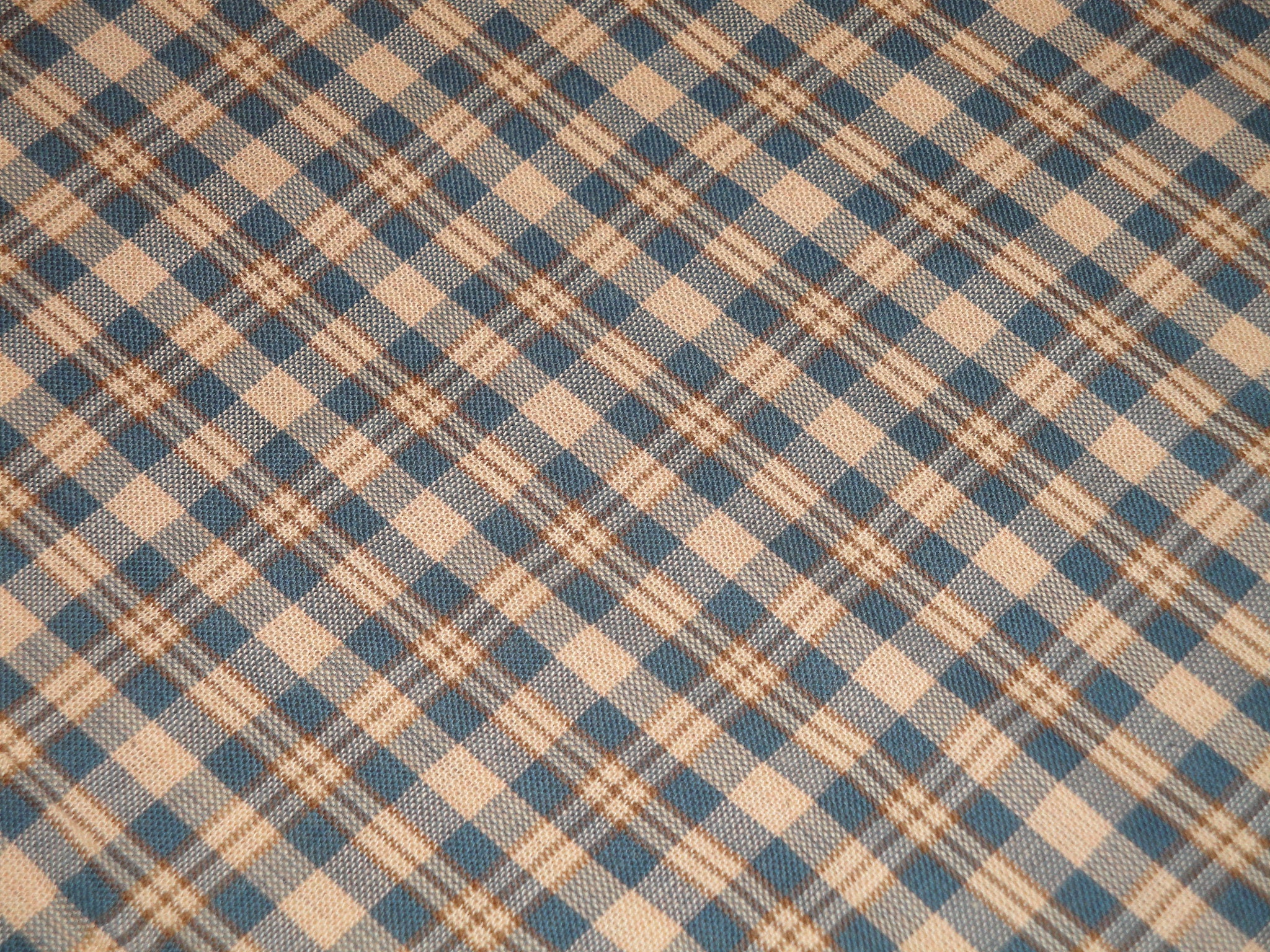Full Yard - Ginger Blue 5 Plaid Homespun Cotton Fabric - Yahoo Shopping