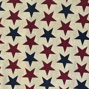 Springs Creative Packed Stars Cotton Quilt Fabric | Americana Old Glory Star Fabric | Home Decor Apparel Doll Making Fabric FAT QUARTER