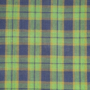 Plaid Material | Cotton Material |Homespun Material Cotton Navy And Green Plaid  Material | Sewing Material | Rag Quilt Material