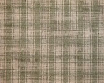 Sewing Fabric | Quilt Fabric | Homespun Fabric | Plaid Fabric | Craft Fabric | Large Grey Plaid Fabric | Primitive Fabric | Rag Quilt Fabric