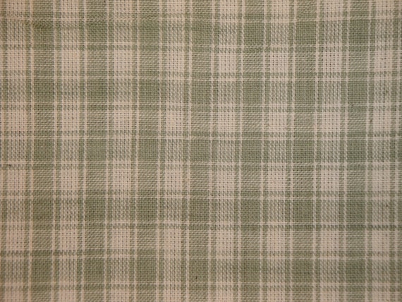 Sage Green Plaid Check Homespun Fabric YARD Bundle of 5 Sewing Crafting  Quilt Doll Making Apparel Home Decor Primitive Fabric 
