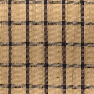 Dunroven House Tea Dye Black Woven Cotton Window Pane Plaid Homespun Fabric | Quilt Apparel Curtain Bedding Home Decor Apparel Sewing Fabric