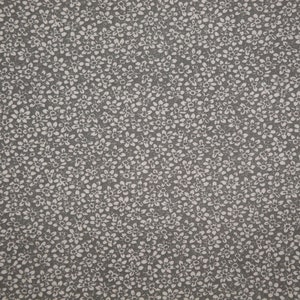 Reproduction Charcoal Calico Cotton Fabric Flower Design | Old Antique Vintage Look Home Decor Apparel Sewing Quilting Cotton FAT QUARTER