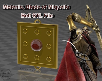 Malenia Blade of Miquella Belt STL File (With Gem).