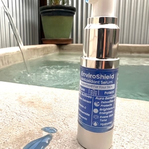 Phycocyanin Algae Antioxidant Serum for Redness Relief, Hydration & Skin Defense | Vegan Skincare with Vitamin C, Aloe + Niacinamide