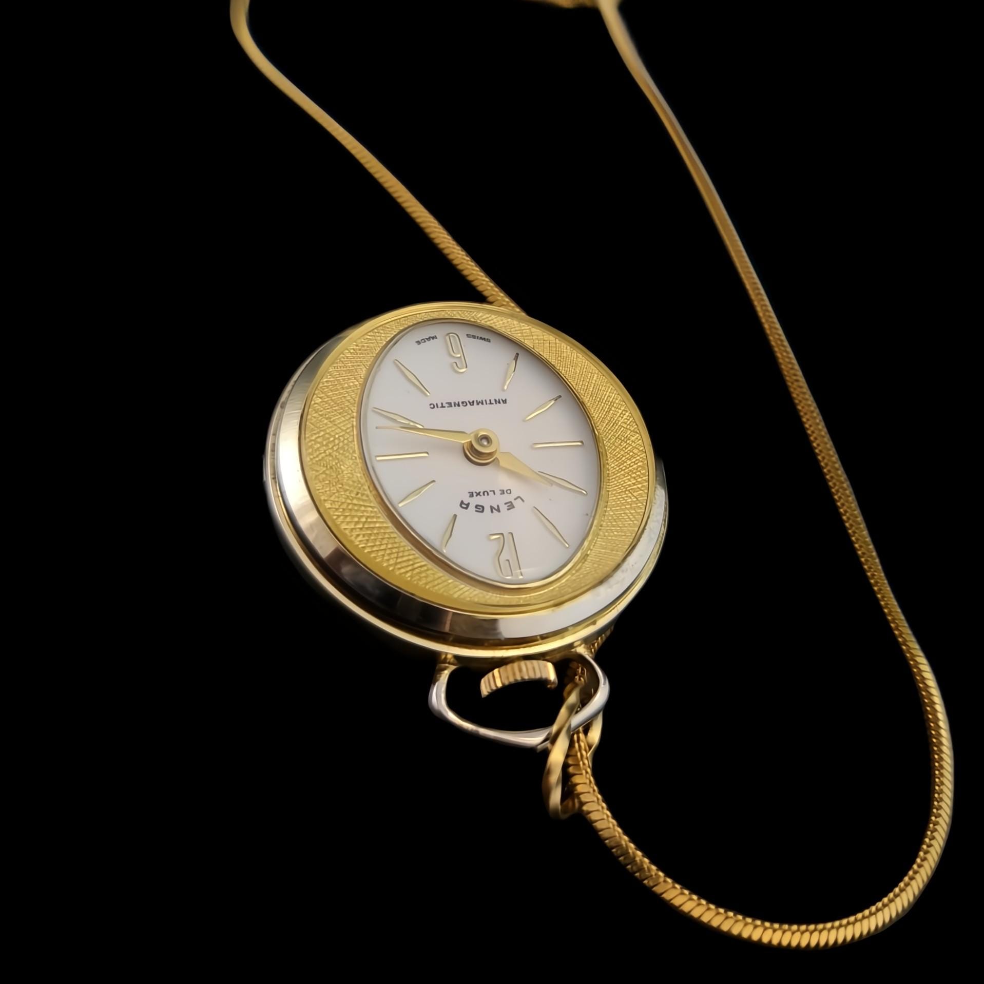 Lenga Vintage Deluxe Antimagnetic Womens Swiss Made Pendant  display picture 1