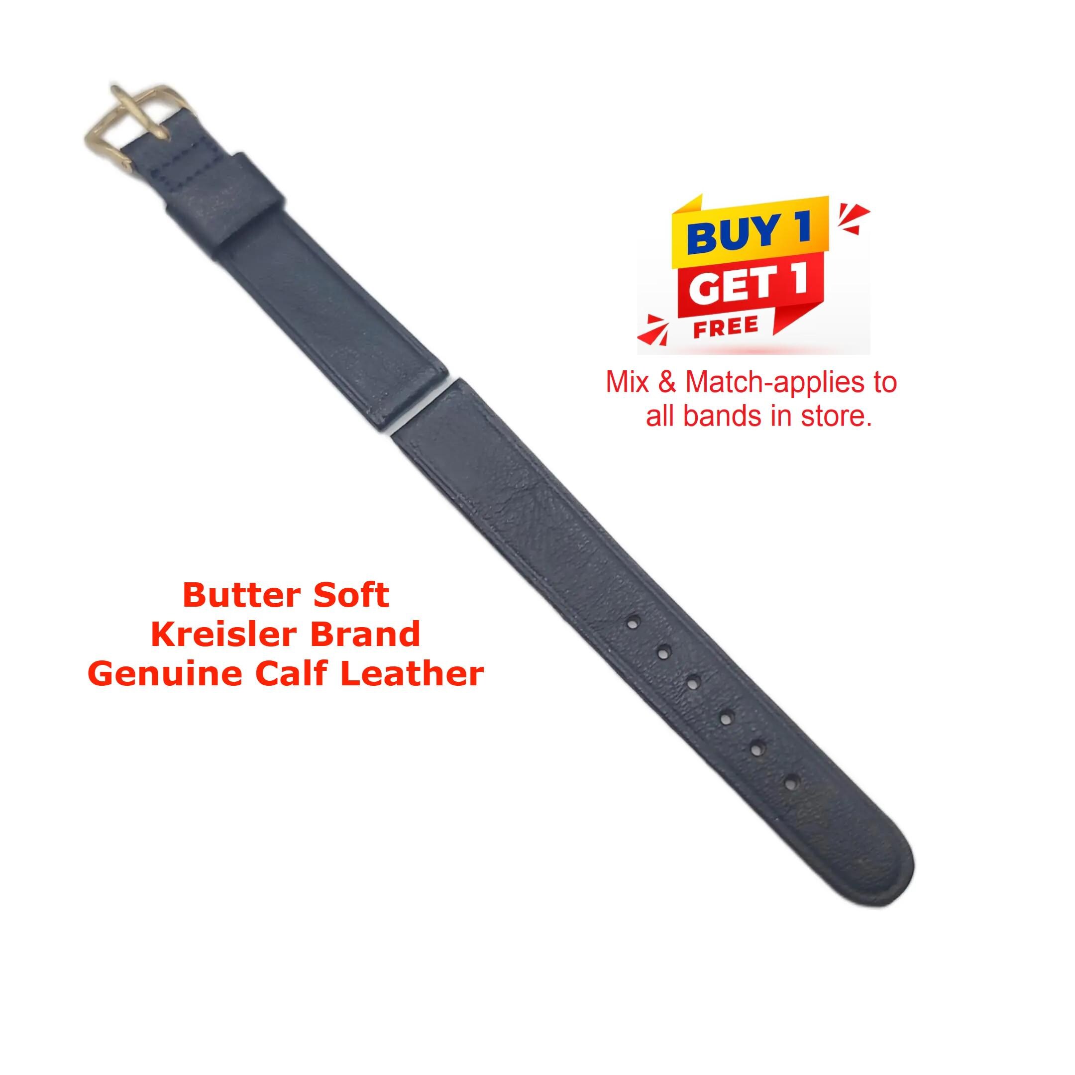 14 mm ラグ用の柔らかいブルーブラック レザー レディース クラシック ウォッチ バンド。 - Etsy 日本