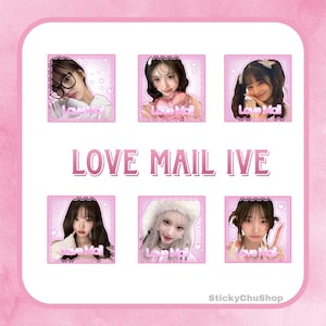IVE love mail sticker