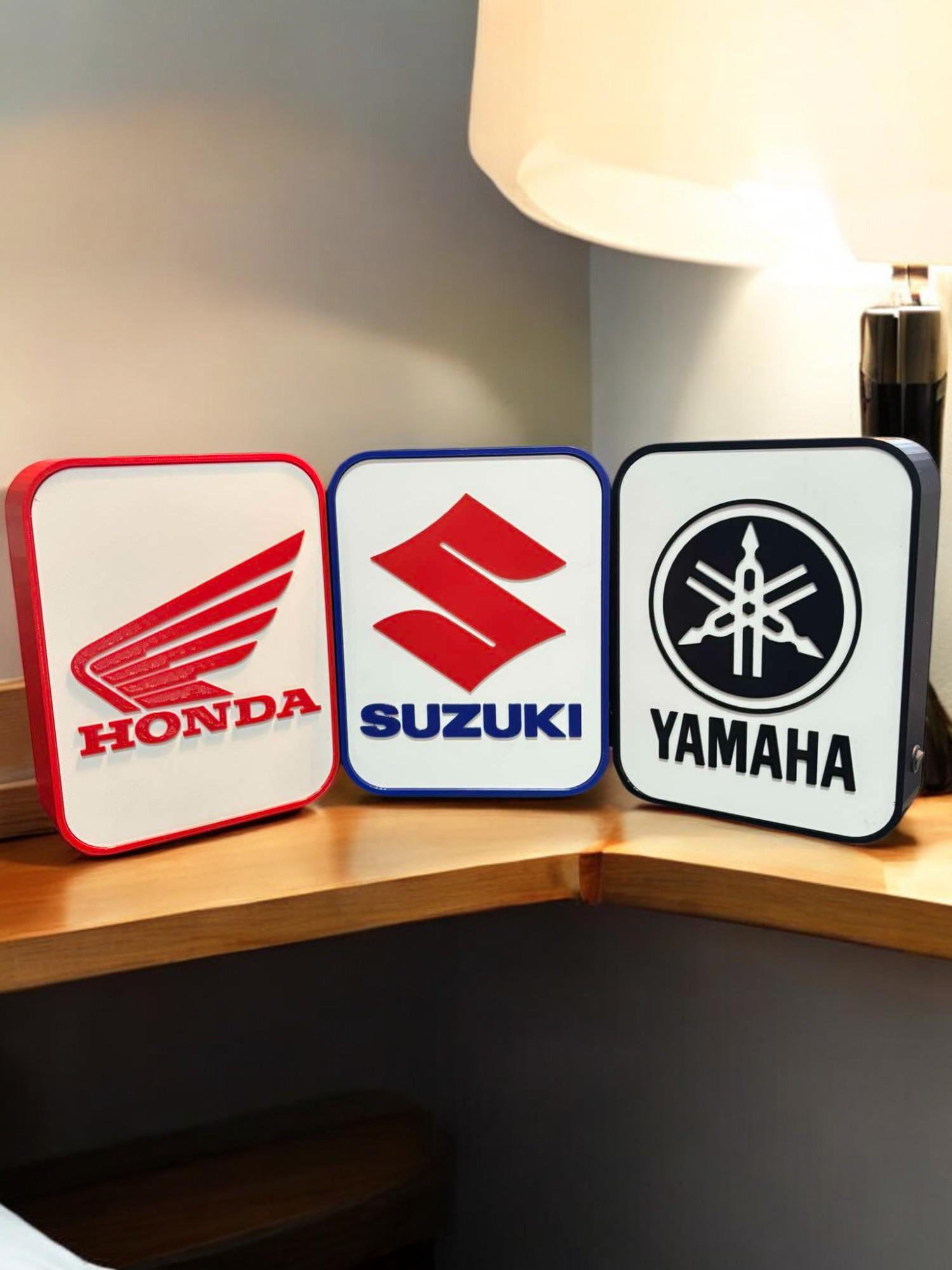 Plaque Métal émaillée Honda, Panneau Décoratif Voiture Pour Garage Atelier