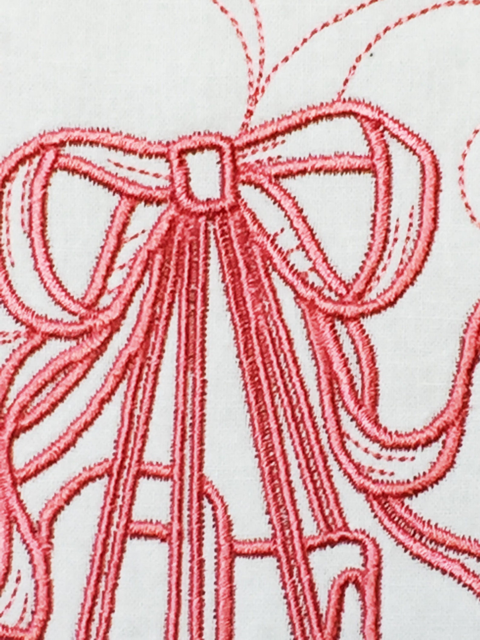 ballet shoes - machine embroidered quilt block - patchwork block - kona cotton - not digital download