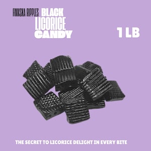 Ripples Black Licorice Candy, Licorice Sweets, Finnska Ripples Black Licorice gift box, Licorice Candy, soft and juicy, Christmas Candy