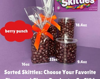 Berry Punch Skittles Gift: Sorted Purple Wildberry Candy