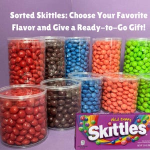 Sorted WILD BERRY Skittles Candy: Skittles Lover Gift