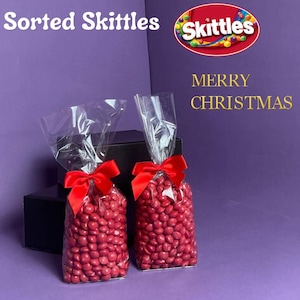 Sorted Skittles Candy Favors: Advent Calendar, Secret Santa, Wedding