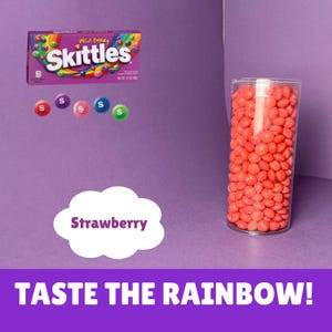 Wild Berry Skittles: Sorted Strawberry Candy Lover Gift