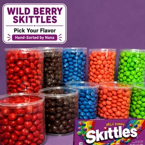 Sorterat Skittles-godis med VILD BÄR: Skittles-älskare-present