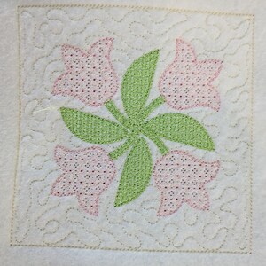 Quilt block 1 embroidery design 4 sizes, Machine embroidery design, Digital download