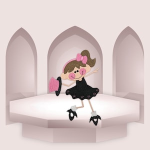 Stick kid Brand New Tap Dancer 3 sizes embroidery design, Machine embroidery design, Digital download