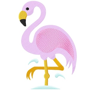 Standing flamingo embroidery design 3 sizes Machine embroidery design, Digital download