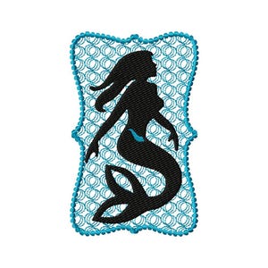 Mermiad silhouette 2 ,machine embroidery design,instant download, machine embroidery design, digital download