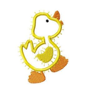 Baby Duck Applique machine embroidery design, machine embroidery design, digital download