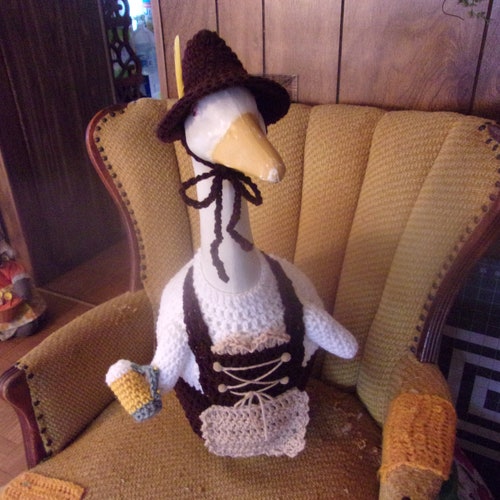 French Maid Goose Geese Outfit Crochet Goose Clothes Outdoor Etsy