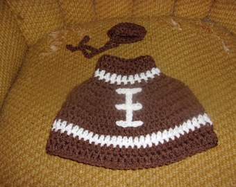 13" Football Geese Goose Outfit Crochet Lawn Goose Clothes Yard Ornament Porch Goose
