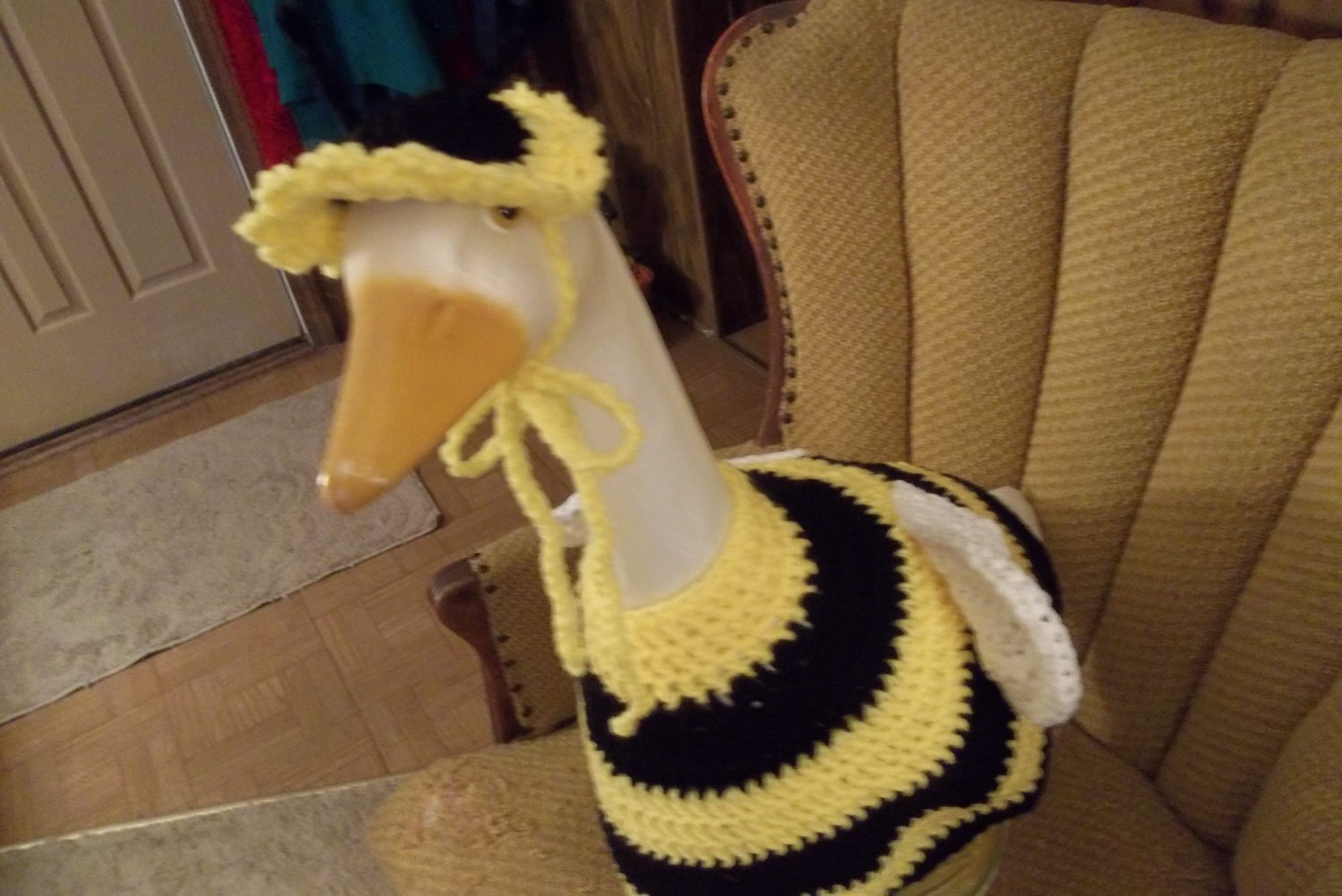 Abeja crochet ganso ganso traje de ganso Crochdet vestido | Etsy